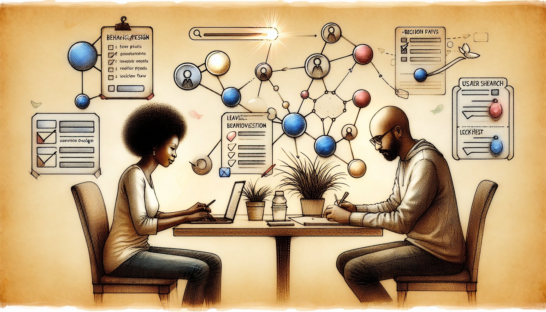 SGE 対策(Search Generative Experience)を旧来SEOからユーザー中心設計へ再定義する概念イラスト