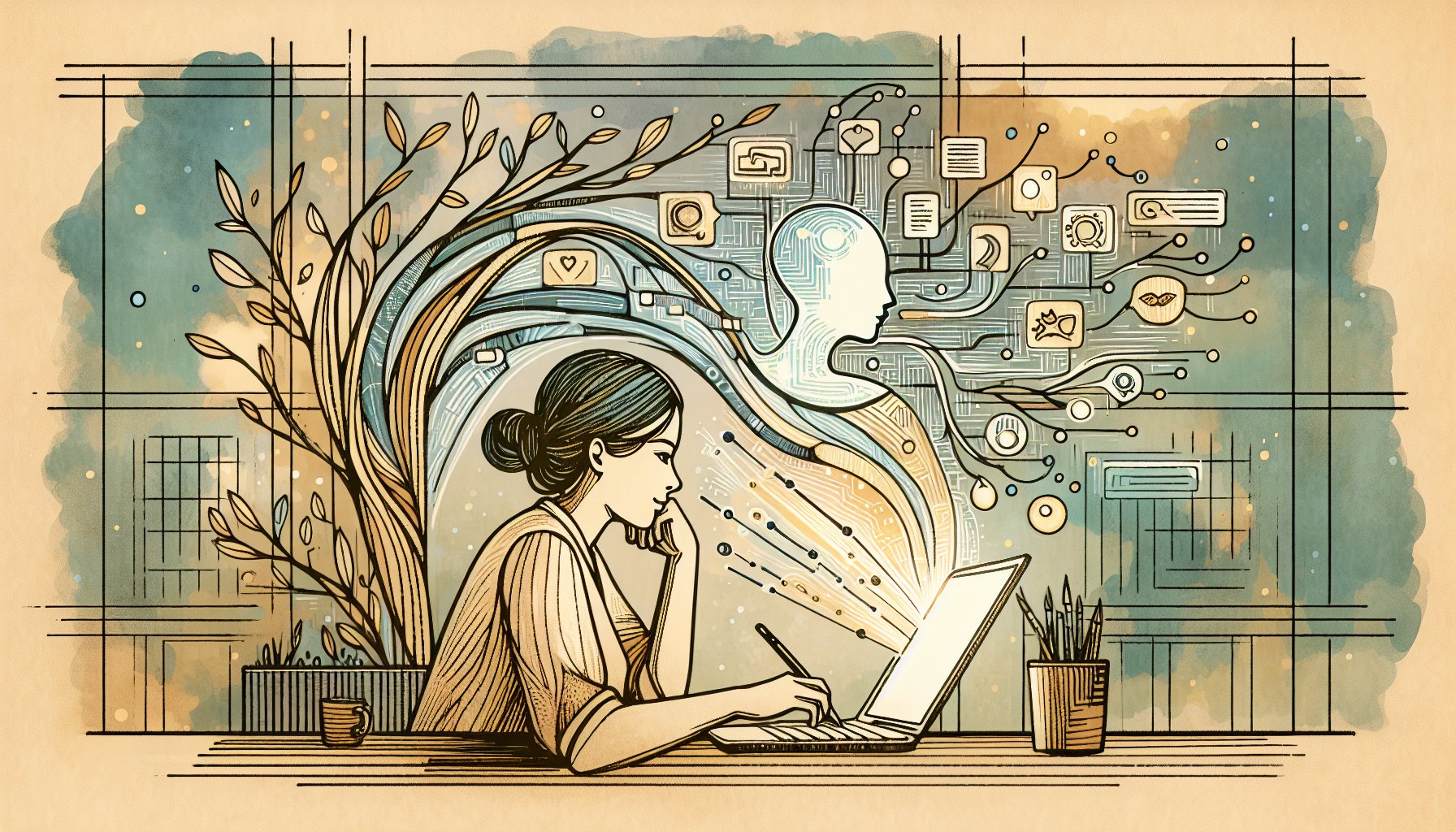 AI 翻訳 SEOをビジネスで活用し、人とAIが協力して多言語コンテンツを最適化する様子