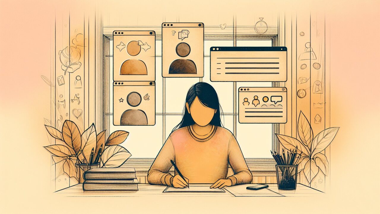 読者・媒体・目的を整理しながらWordPress 文字装飾 ルールを机で検討する人物