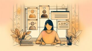 読者・媒体・目的を整理しながらWordPress 文字装飾 ルールを机で検討する人物