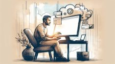 落ち着いた利用者がログやPHP設定を確認する様子で示す、WordPress 画面真っ白 対処の基本チェック