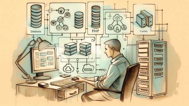 WP サーバー 移転 手順の準備として現在のWP環境を整理し確認する様子