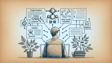 AI ライティング 成功事例 SEOの共通パターン、人とAIが協働し記事構成を整理する様子