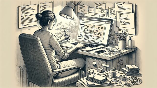 WordPress LP 作成 プラグインで複雑な設定を減らし、直感的にLPを組み立てる様子