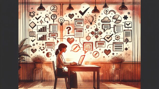 WP 比較表 プラグインでビジネスの意思決定を整理し不安が明確になる様子