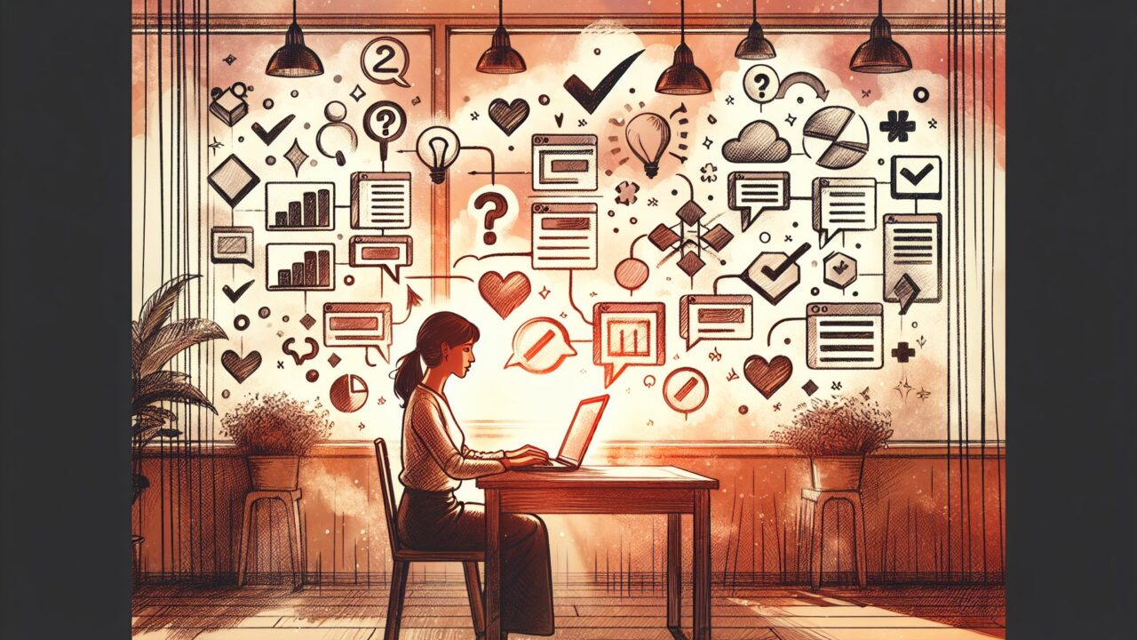 WP 比較表 プラグインでビジネスの意思決定を整理し不安が明確になる様子