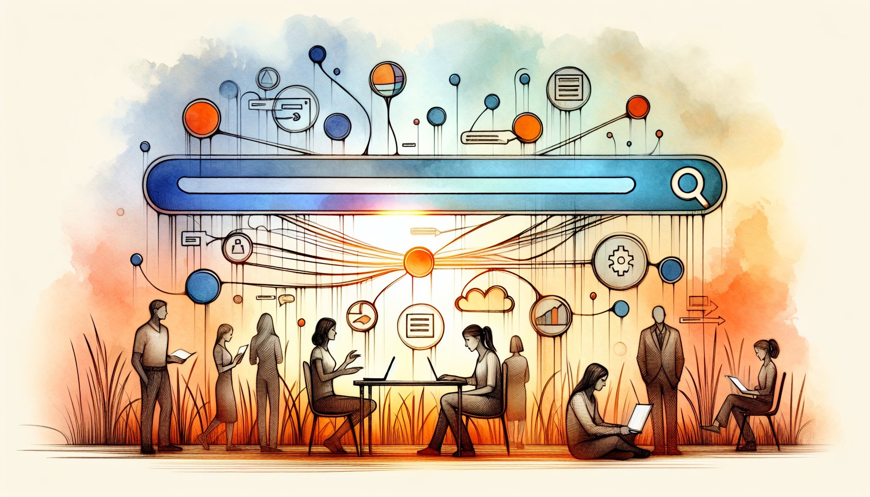 検索意図のグラデーションを分析しながらビッグキーワード 勝ち方を探るシーン