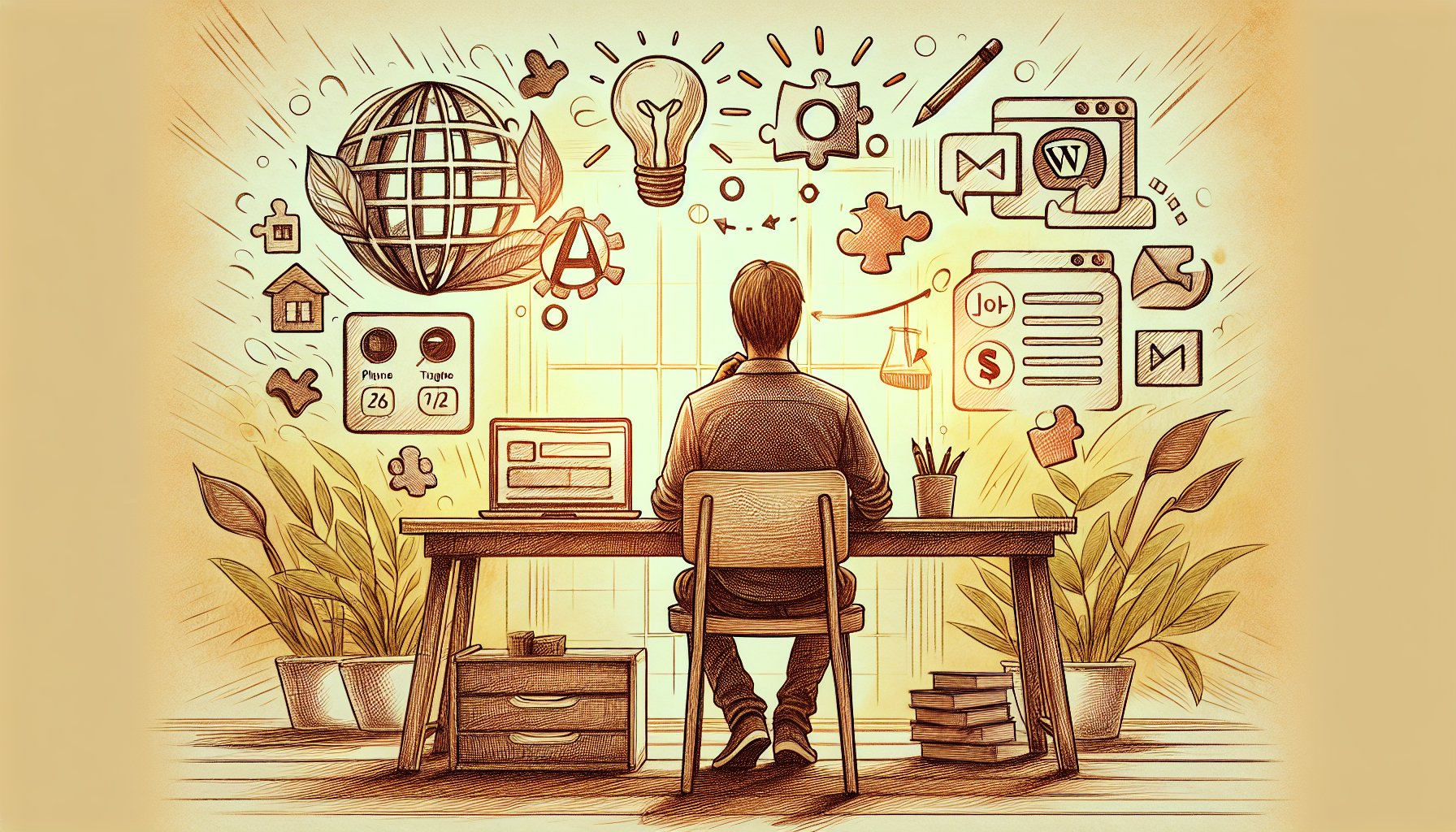 WordPress LP 作成 プラグインとLP専用テーマ・ノーコードツールを比較検討するワークスペースイメージ