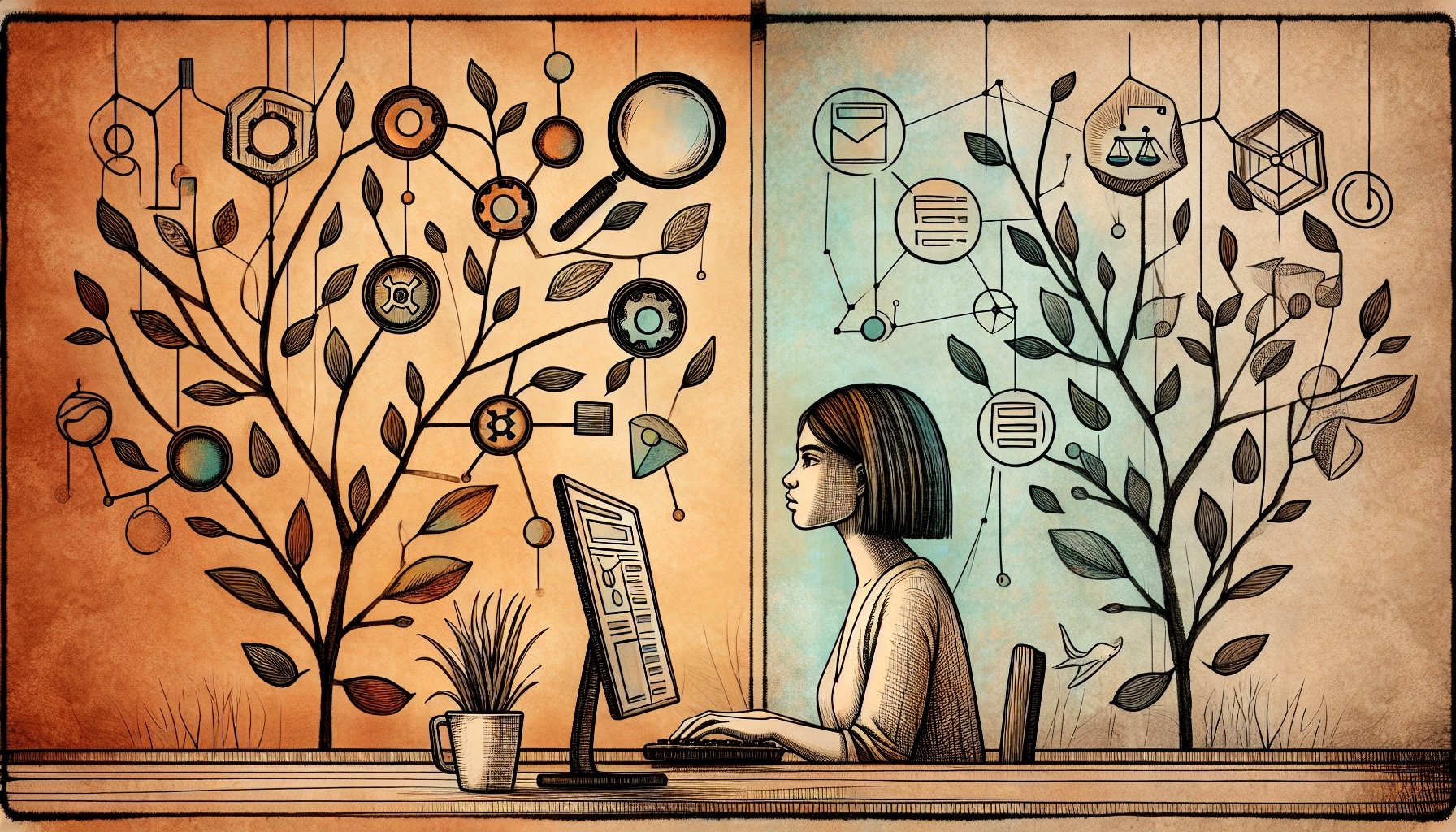 サジェストキーワード 抽出で成熟市場と新規市場の情報を比較し活用場面を考える構図