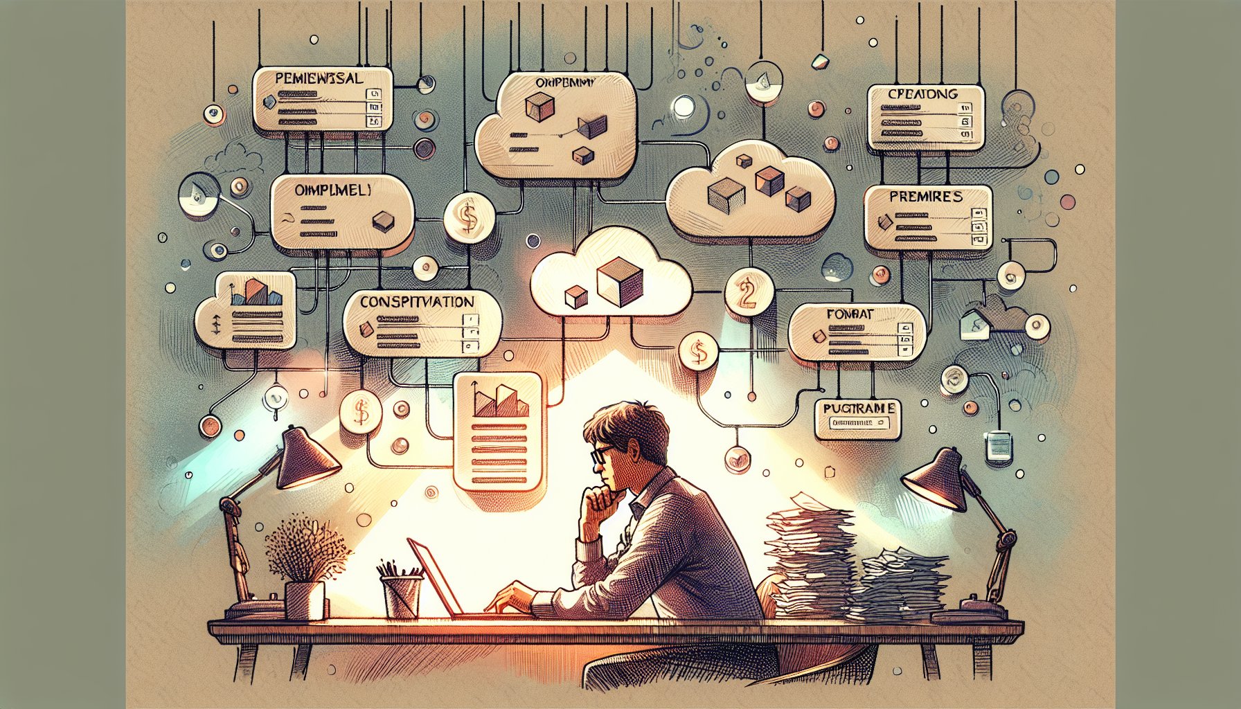 AI ツール 料金プラン 比較で、無料と有料の制限や隠れた条件を慎重に見極める様子