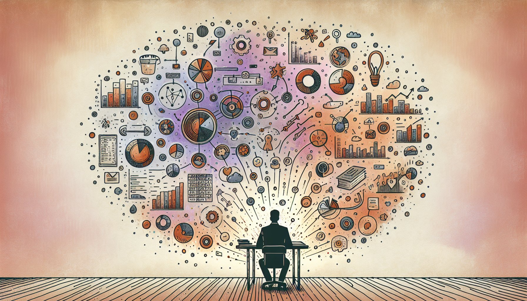 1記事 1キーワードを意識し、マーケティングオートメーションの膨大なデータを整理して見る様子