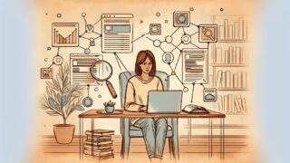 AI 記事 リライト SEOで検索意図とコンテンツ構造を再設計する様子