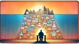 検索意図 AI 分析で単語の裏にある多層のユーザー意図を可視化するイラスト