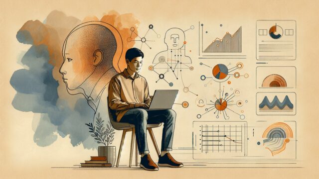 AI 記事 読了率 改善の考え方、複数の行動データを統合分析する様子