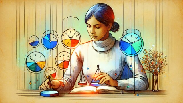 複数の指標を見比べているビジネスパーソンがキーワード 難易度を冷静に評価