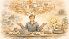 AI プレゼン資料 作成 ツールがアイデア整理やスライド構成を支援し、負荷を軽減する様子