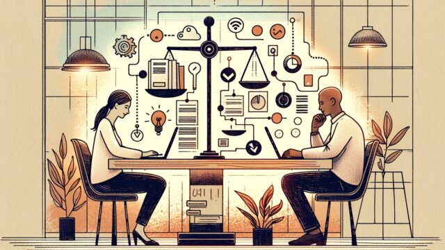 Slack ChatGPT 連携でルーチン自動化と創造的業務のバランスを取る様子