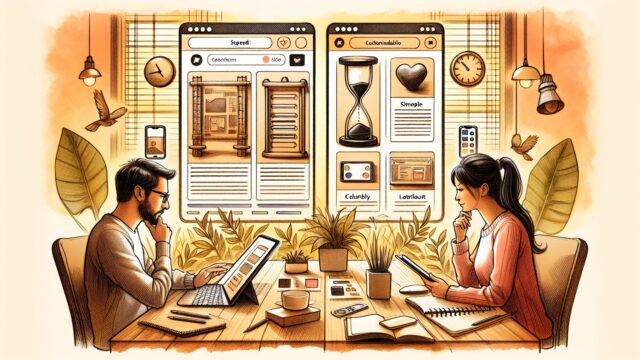 Easy Table of Contents どっちがいいか比較検討するため、役割や導線を整理した作業デスクとレイアウト構成