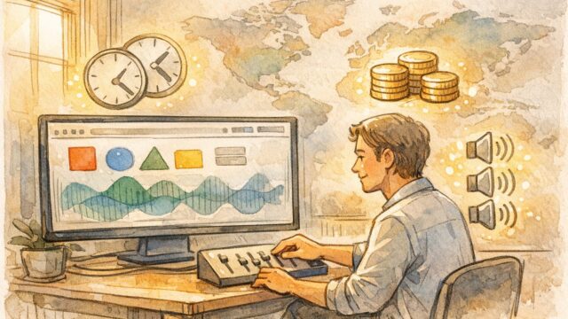 AI ナレーション 作成で多言語対応しつつ工数削減と品質安定を図るワークスペース