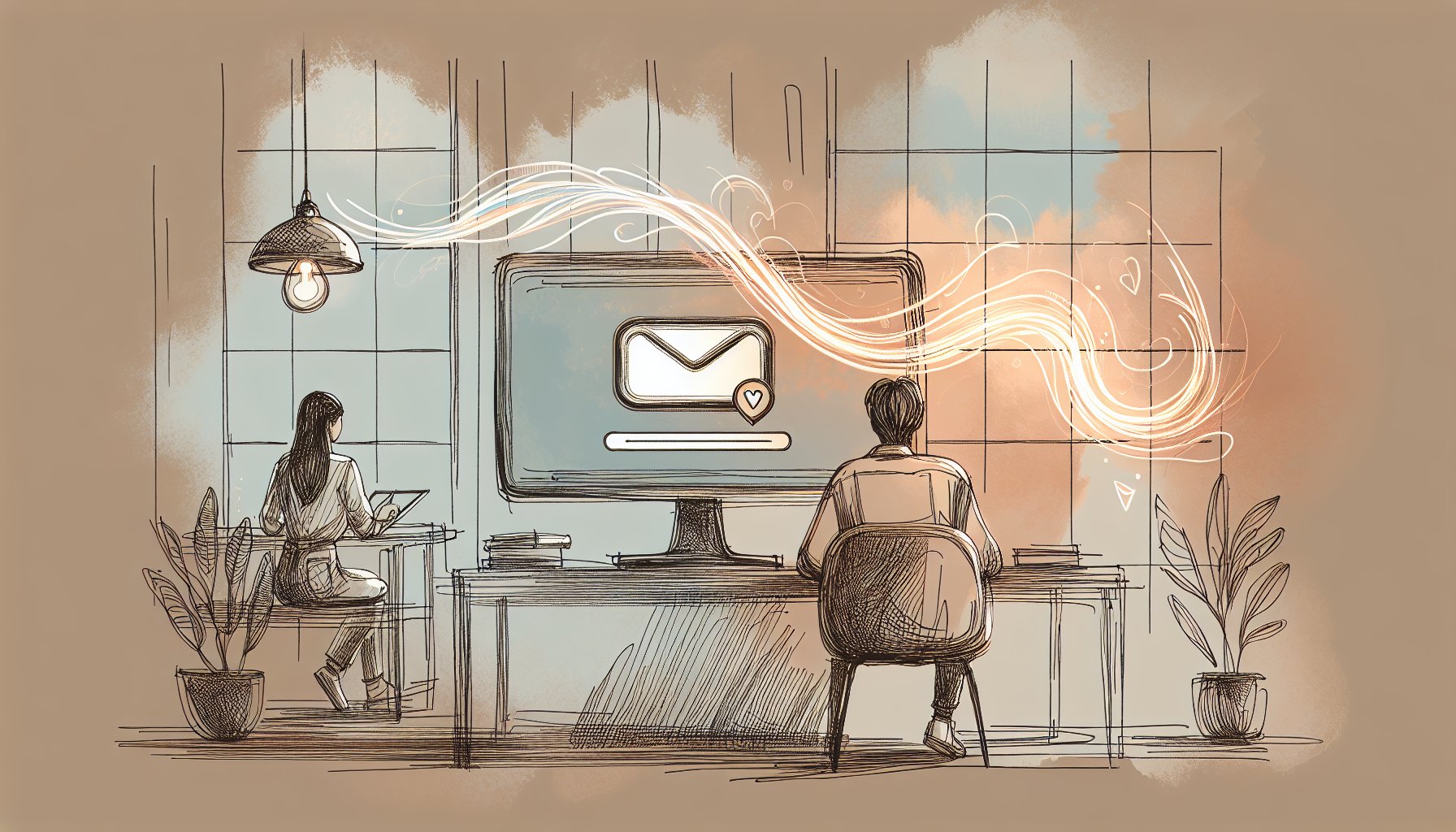 WordPress 問い合わせフォーム 自動返信で、穏やかな通知と人の温もりが両立する様子