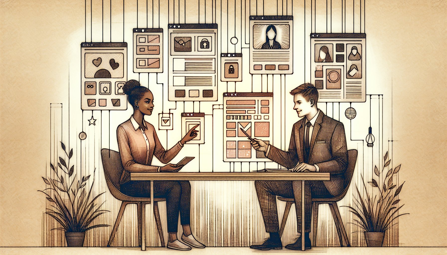 AI 美女 生成 やり方を比較検討するビジネス担当者が各種画像生成サービスを整理する場面