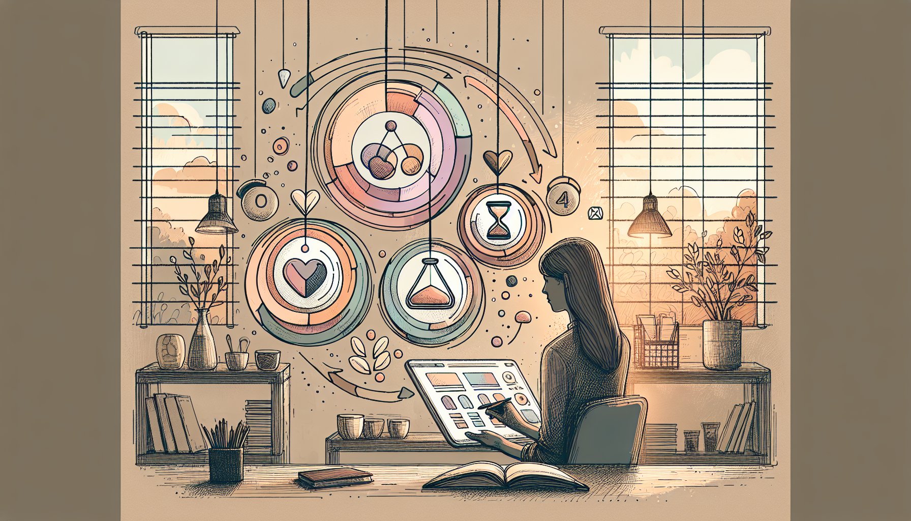 AI アイコン 作成ツールのコスト・速度・柔軟性を比較検討するビジネス向け作業風景