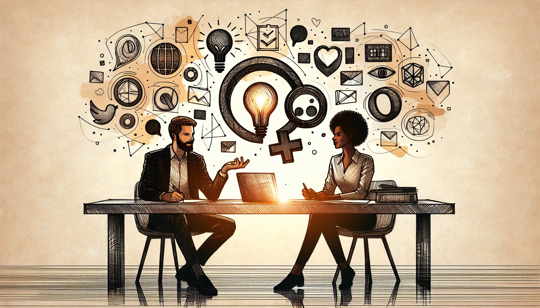 AI ロゴ デザインの著作権リスクと創造性の微妙なバランスを考える場面