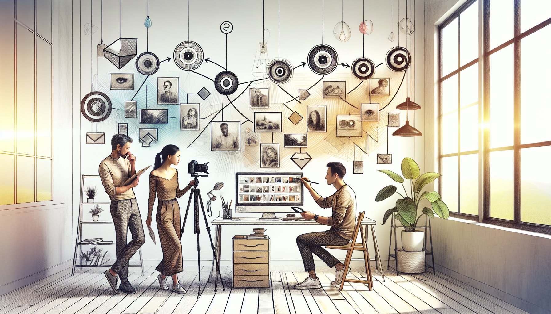 AI 写真 実写化の3つの選択肢を比較するワークフローとコスト構造のイメージ