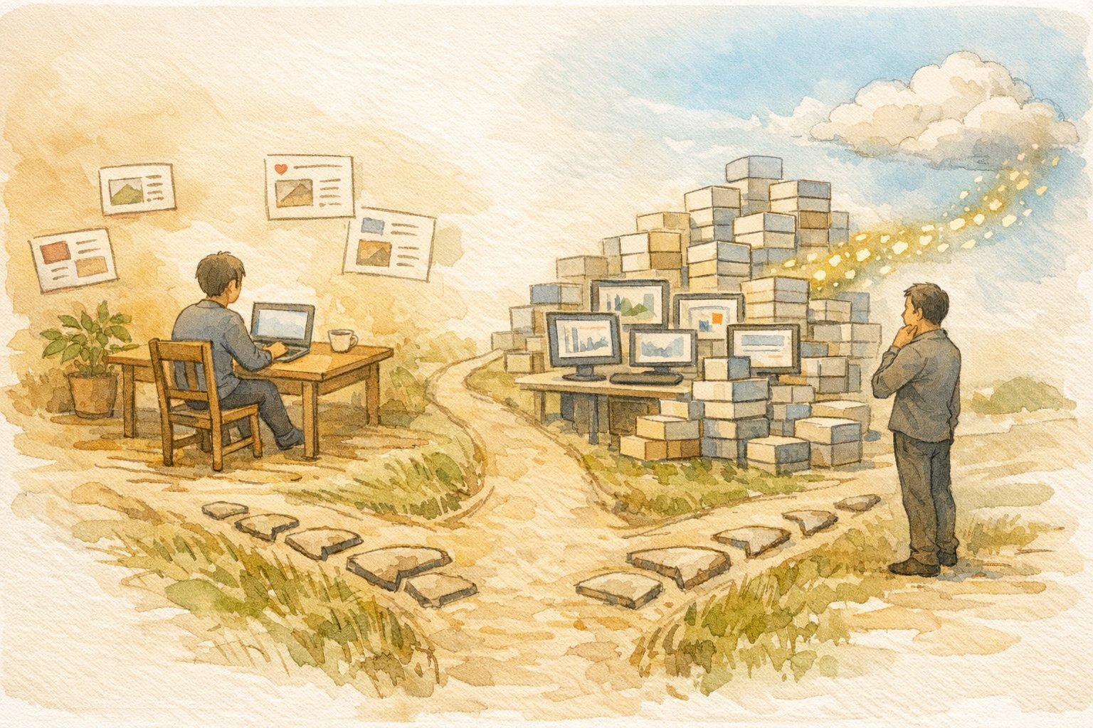 WordPress 人気記事プラグイン 比較でサイト規模別に負荷と成長ルートを選ぶ様子