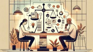 Slack ChatGPT 連携でルーチン自動化と創造的業務のバランスを取る様子