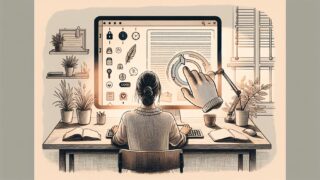 穏やかな執筆環境でWP 自動保存 停止を迷うブロガーの静かな葛藤を象徴的に描写