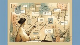 Contact Form 7 使い方を整理しながら、問い合わせ・リード育成・分析導線を俯瞰するイラスト