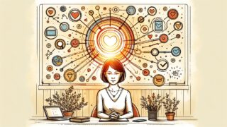 CV（コンバージョン）改善で数値に見えない要因や間接効果を可視化するイラスト