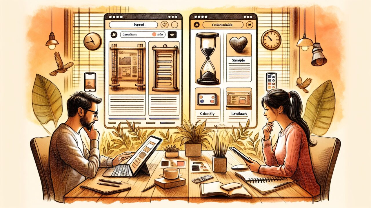 Easy Table of Contents どっちがいいか比較検討するため、役割や導線を整理した作業デスクとレイアウト構成