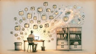 WP-Optimize データベース クリーンアップで不要データを整理し、必要情報だけを残すイメージイラスト