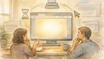 LCP 改善で重視する最大要素と速度・安定性のバランスを俯瞰するイラスト