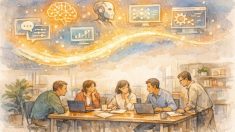 ビジネス現場でAIツールとの距離を感じつつ学ぶ人々とAI リテラシー 教育のギャップ