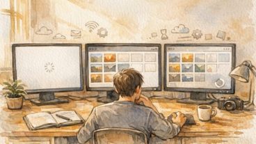 WordPress メディアライブラリ 読み込まない状況を三つの画面で静かに切り分ける様子