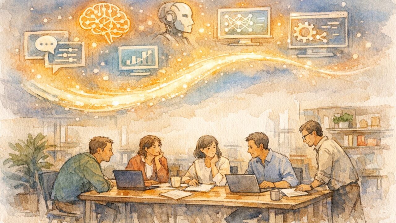 ビジネス現場でAIツールとの距離を感じつつ学ぶ人々とAI リテラシー 教育のギャップ