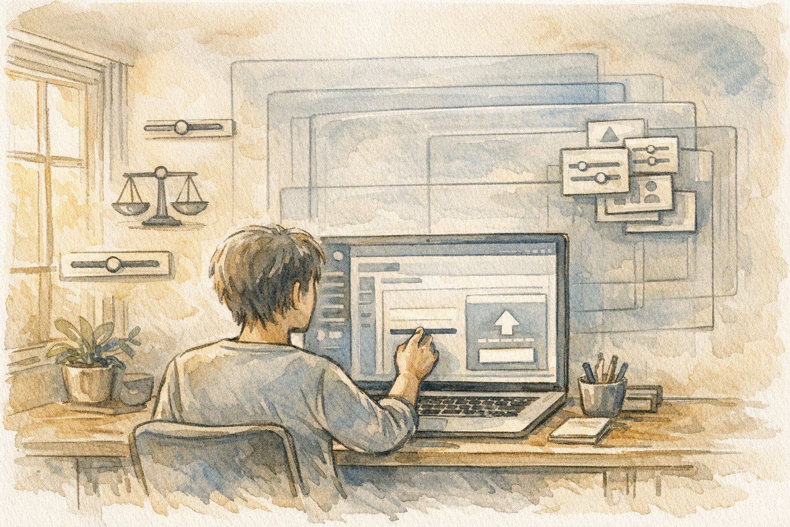WordPress ファイルアップロード サイズ上限 変更を検討する人がサーバー設定の制限を確認する様子