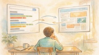 Googleサーチコンソール 使い方で検索結果とサイト行動を俯瞰し役割を整理するイメージ