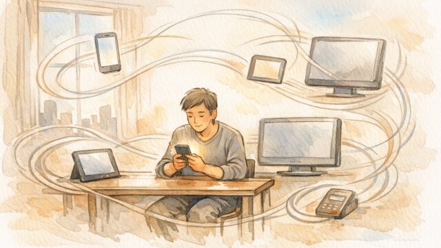 スマホ前提で情報収集する利用者を中心に据えた、モバイルフレンドリー 対応のイメージ