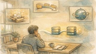 ConoHa WING WordPress 移行の流れを俯瞰した、データ移行とDNS変更の手順イメージ