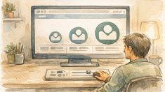 WordPress ロゴ画像 サイズ 変更の基本を整理しながら、ロゴの大きさを段階的に調整する作業風景