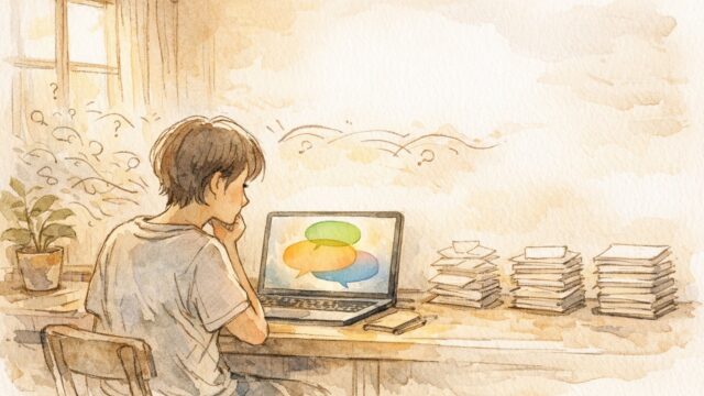 ChatGPT 日本語がおかしいと感じる要素を文法・語彙・文脈に分解して整理する様子