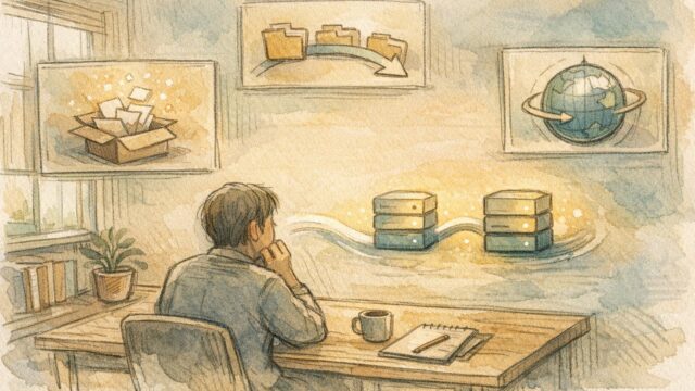 ConoHa WING WordPress 移行の流れを俯瞰した、データ移行とDNS変更の手順イメージ