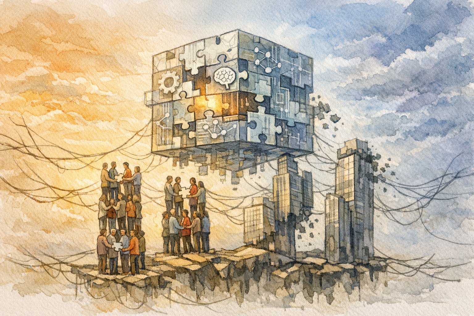 オープンソース AI リスクを象徴的に描いた協調とガバナンス、揺らぐ企業基盤とコミュニティ依存