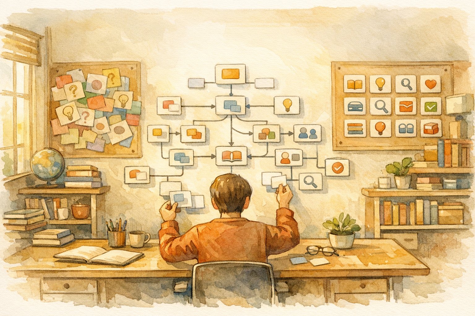 E-E-A-T 対策 具体例を整理しながら可視化する専門性アピールのイラスト