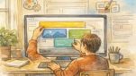 WordPress 6.x 最新機能 まとめを象徴するフルサイト編集、柔軟なブロックレイアウトを操作する作業風景
