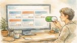 WordPress 投稿者名 非表示設定で、投稿一覧の著者情報だけを淡く抑えたブログ画面イメージ